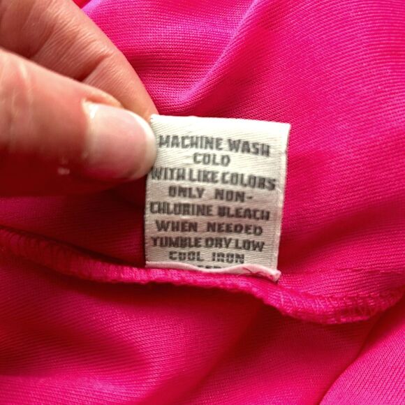 Charlotte Russe PINK Prom Party Dress XS Hot Pink Strapless Mini Bubble Hem - Picture 9 of 10